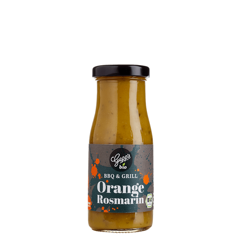 Bio Orange Rosmarin Sauce - Grillmarinade -  Orangensauce - Grillsauce