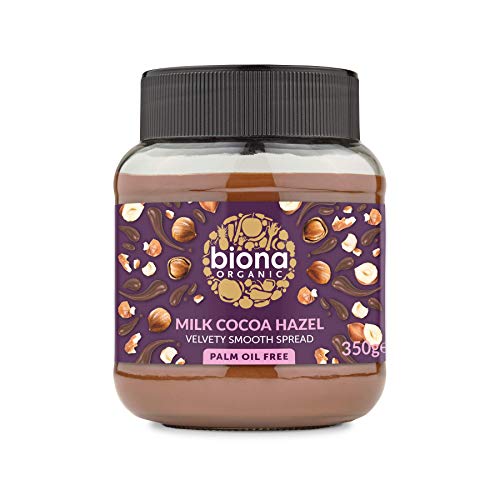 Biona Bio-Schokoladenaufstrich, Milchschokolade und Haselnuss, 350 g, 2 Stück von Biona