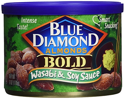 Blue Diamond, Mandeln, Bold Wasabi & Soja, 6 Unze können (3 Pack) von Blue Diamond Almonds