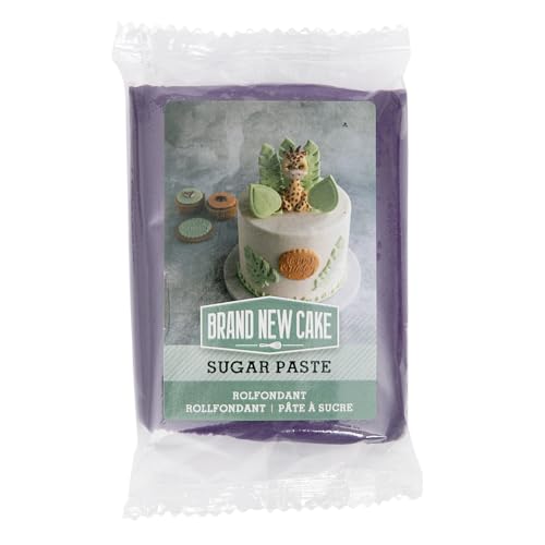 BrandNewCake® Lila Fondant 250g – Perfekt für Torten, Cupcakes & Gebäck, Vanille-Rahm Geschmack, Einfach zu Kneten und Formen von Brand New Cake