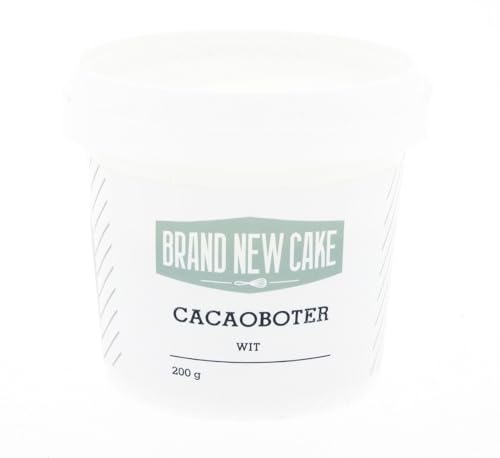 BrandNewCake® Weiße Kakaobutter 200g - Essbare Lebensmittelfarbe für Schokolade - Perfekt zum Backen und Dekorieren von Brand New Cake