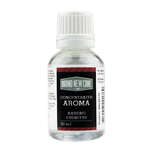 BrandNewCake® Erdbeer Aroma 30ml - Intensiver Geschmack - Perfekt für Backen und Desserts - Hochkonzentriert - Backzutaten von Brand New Cake