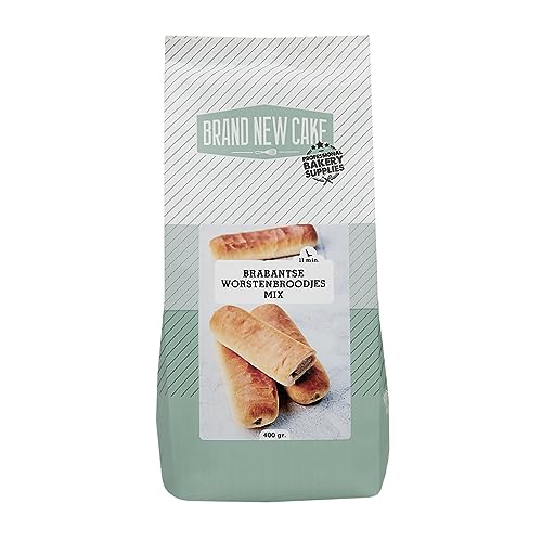 BrandNewCake® Backmischung für Brabantse Worstenbroodjes 400g - Perfekte Mischung für Traditionelle Würstchenbrötchen von Brand New Cake