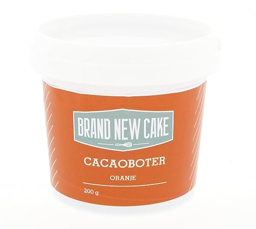 BrandNewCake® Farbige Kakaobutter Orange 200g - Essbare Lebensmittelfarbe für Schokolade - Perfekt für Dekorationen von Brand New Cake