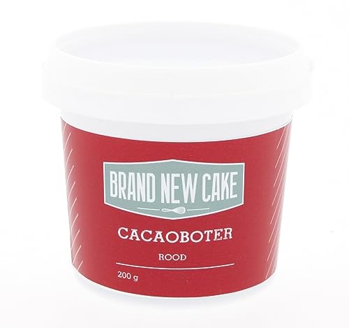 BrandNewCake® Rote Kakaobutter 200g - Essbare Lebensmittelfarbe für Schokolade - Hochwertige Lebensmittelfarbe von Brand New Cake