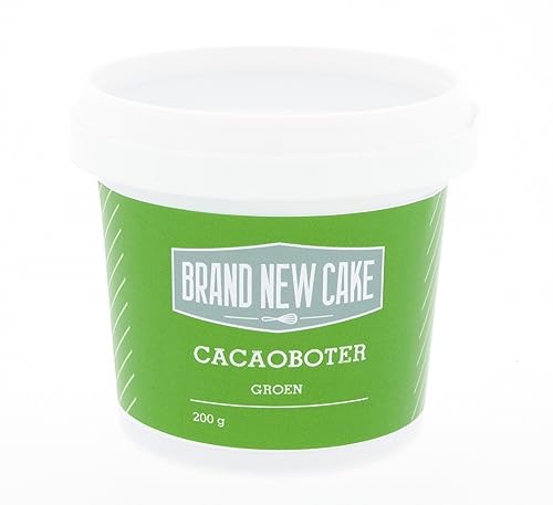 BrandNewCake® Grüne Kakaobutter 200g - Essbare Lebensmittelfarbe für Schokolade - Hochwertige Lebensmittelfarbe für Backen und Dekorieren von Brand New Cake