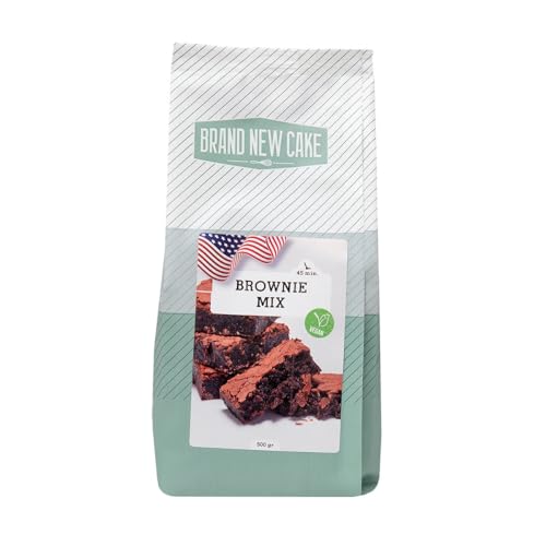 BrandNewCake® Vegane Brownie Backmischung 500g - Saftige und Leckere Brownies Einfach Zuhause Backen von Brand New Cake