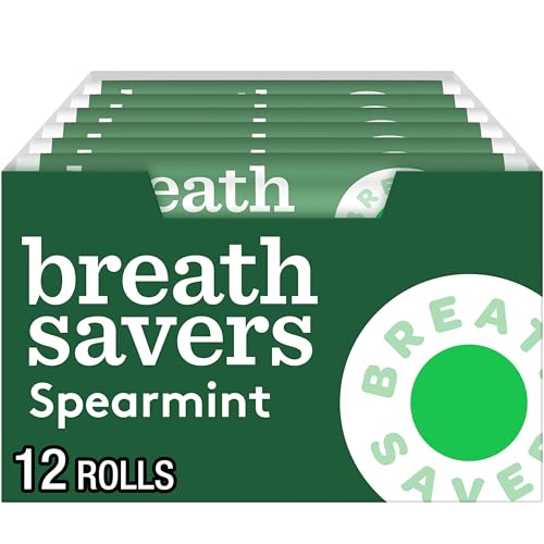 Breath Savers Mints, Spearmint, 0.75-Ounce Rolls (Pack of 24) by BreathSavers [Foods]