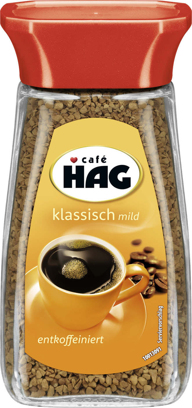 Café HAG klassisch mild entkoffeiniert 100G