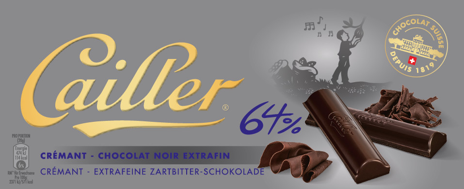 Cailler Cremant 64% Zartbitter 100G