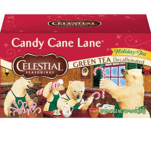 Candy Cane Lane Green Holiday Tea entkoff, 20 Stück