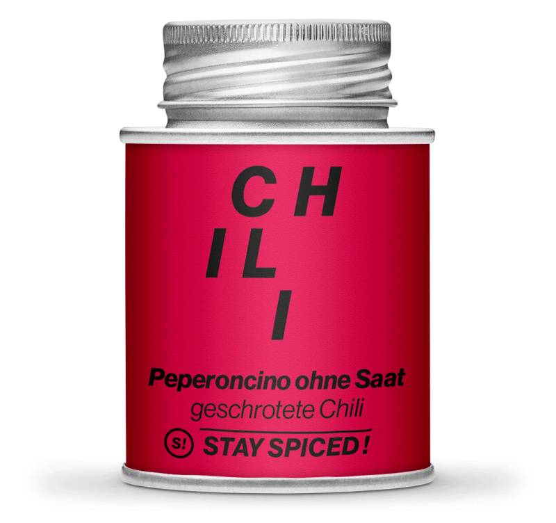 Chili / Peperoncino rot mild geschrotet ohne Saat