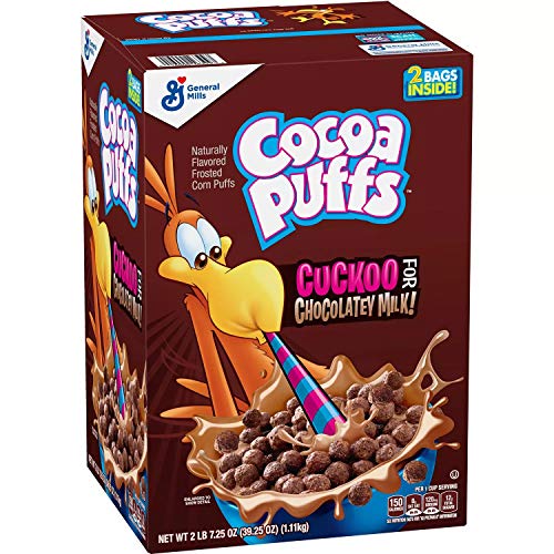 Cocoa Puffs Chocolate Breakfast Cereal 2 Bag Value Box 1.11 kg