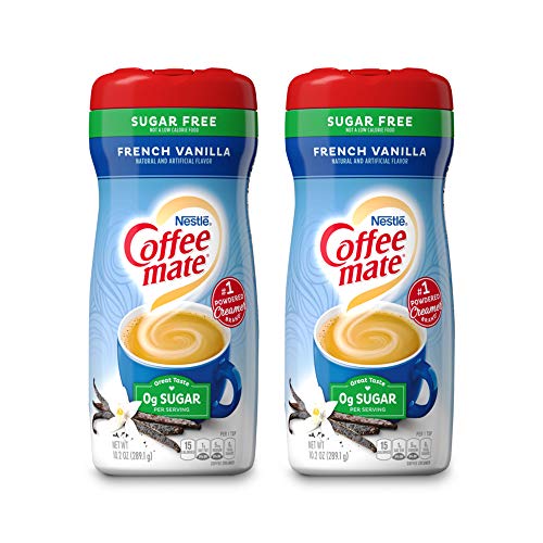 Coffee Mate French Vanilla Sugar Free Coffee Creamer 10.2 Oz (Pack of 2)