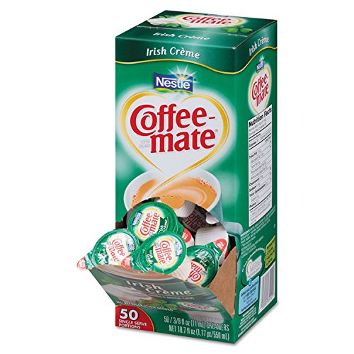 Coffee-mate 35112CT Liquid Coffee Creamer, Irish Creme, 0,375 oz Mini Tassen, 50/Box, 4 Box/Karton