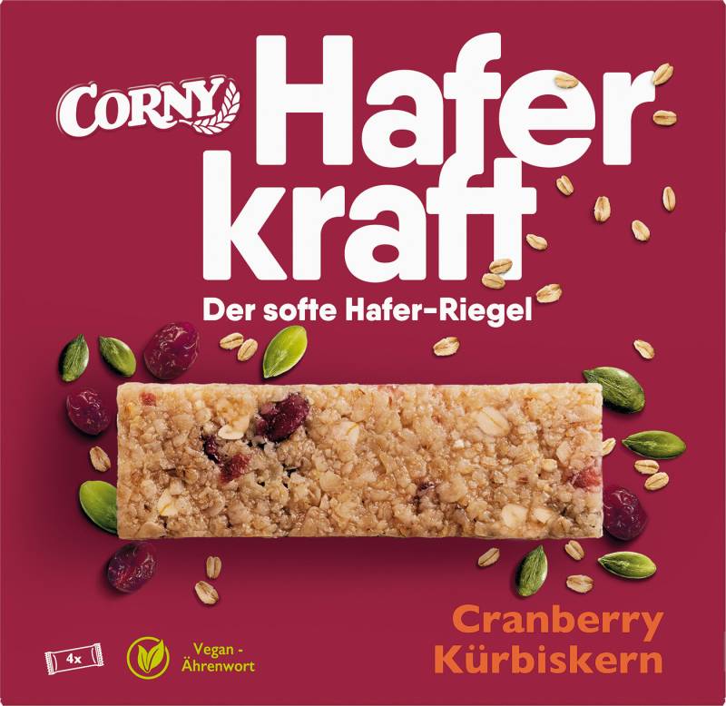 Corny Haferkraft Cranberry-Kürbiskern 4ST 140G