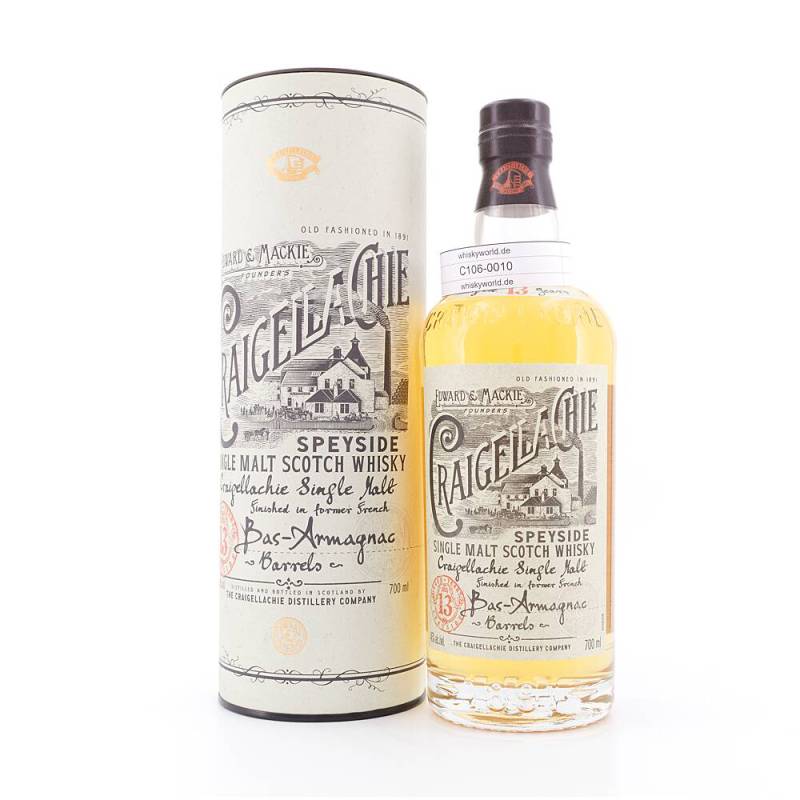 Craigellachie 13 Jahre Bas-Armagnac Barrels Finish 0,70 L/ 46.0% vol