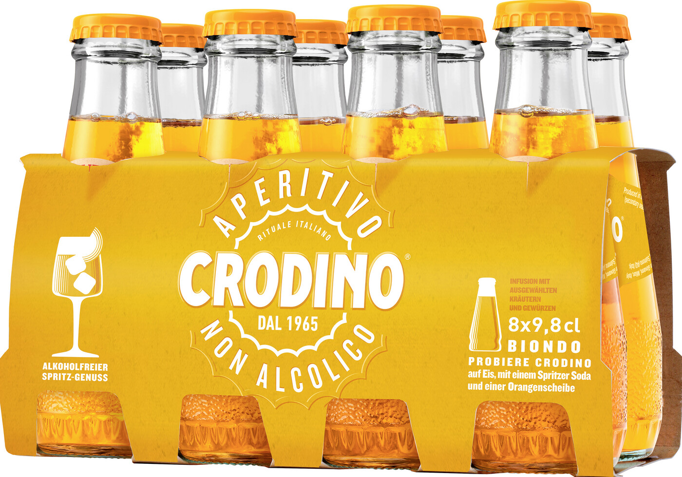 Crodino Aperitivo Non Alcolico 8x9,8cl