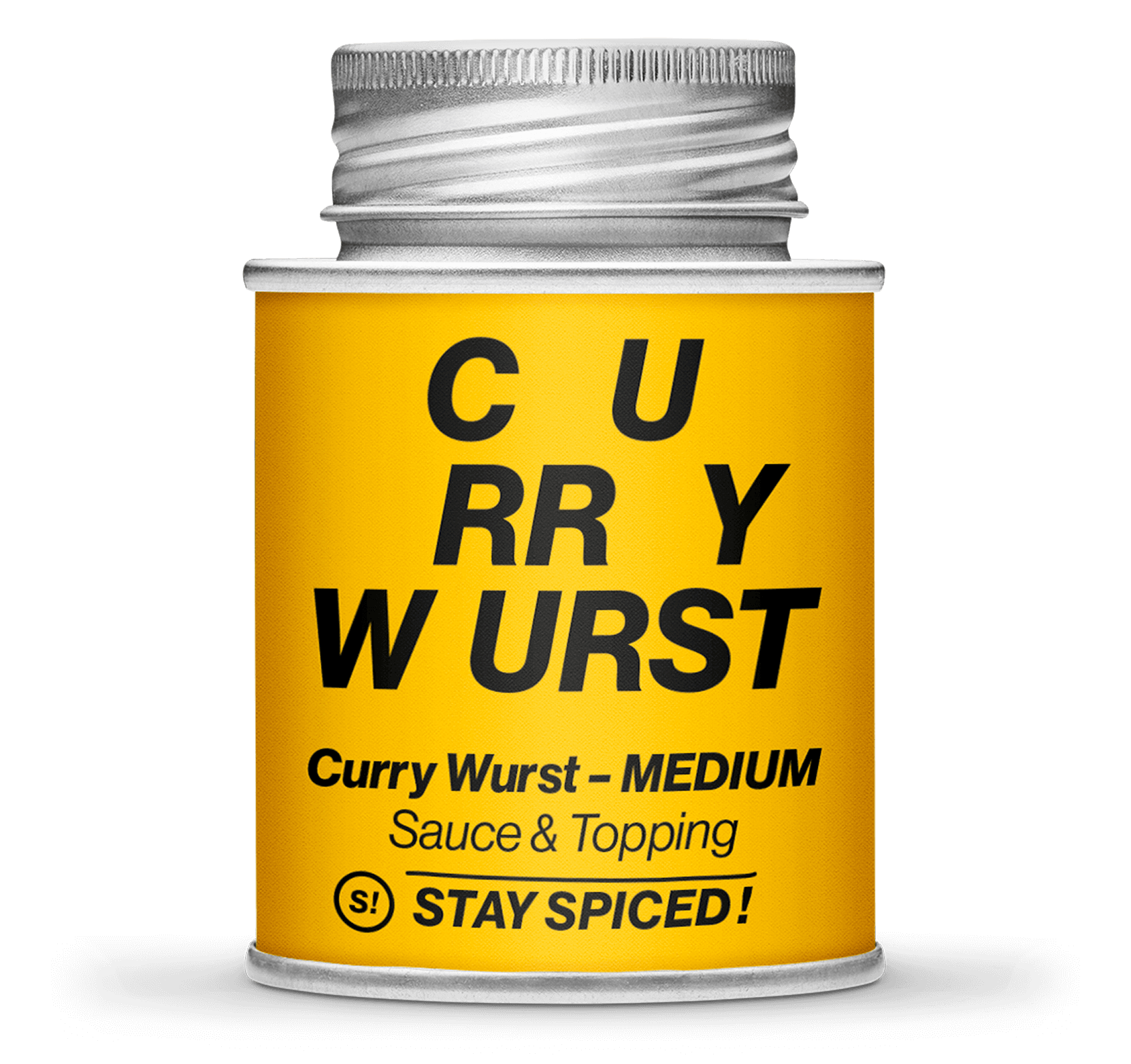 Curry Wurst Gewürzmischung - mittel-scharf, 170ml Schraubdose