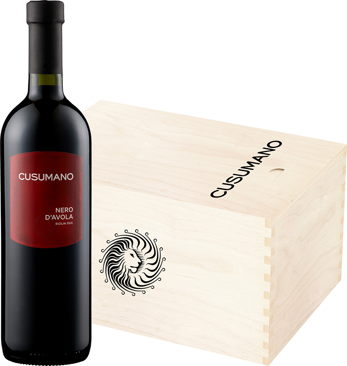 Cusumano Nero d'Avola Sicilia DOC  - in 6er Holzkiste -