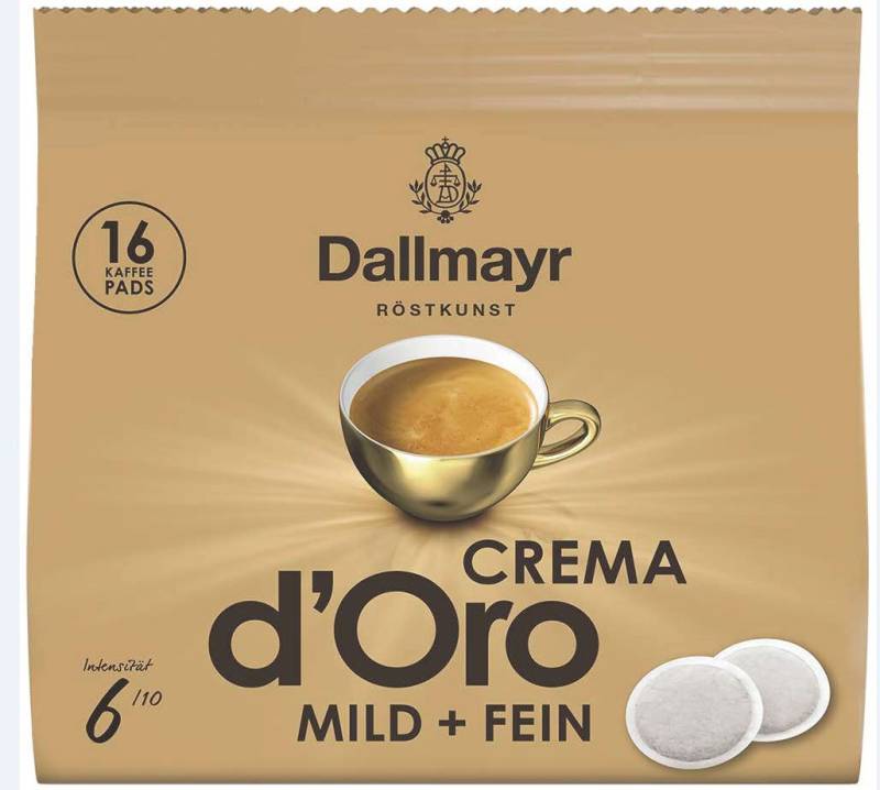 Dallmayr Crema d´Oro mild & fein Kaffeepads 16ST 112G