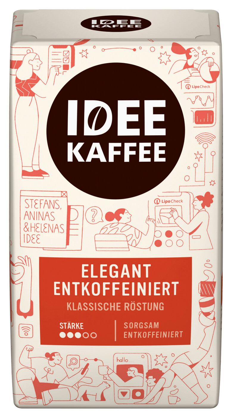 Darboven Idee Kaffee Entkoffeiniert gemahlen 500G