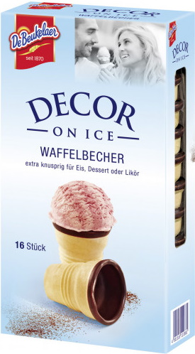 De Beukelaer Decor on Ice Waffelbecher 60G