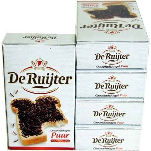 De Ruijter Brot-Streusel dunkle Schokolade 5x20g Einzellportionen