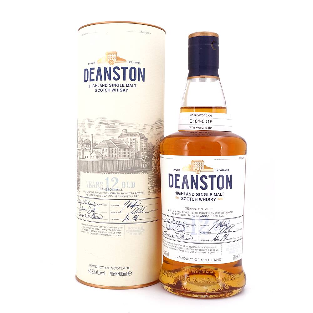 Deanston 12 Jahre Un-chillfiltered 0,70 L/ 46.3% vol