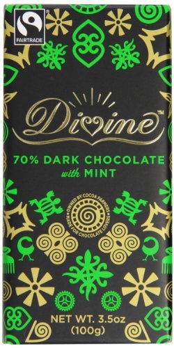 Mint Dark Chocolate 90 g von DIVINE CHOCOLATE FAIR TRADE