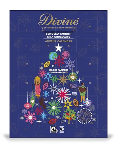 Divine Fair Trade Milk Chocolate Advent Kalender 3 Oz von Divine