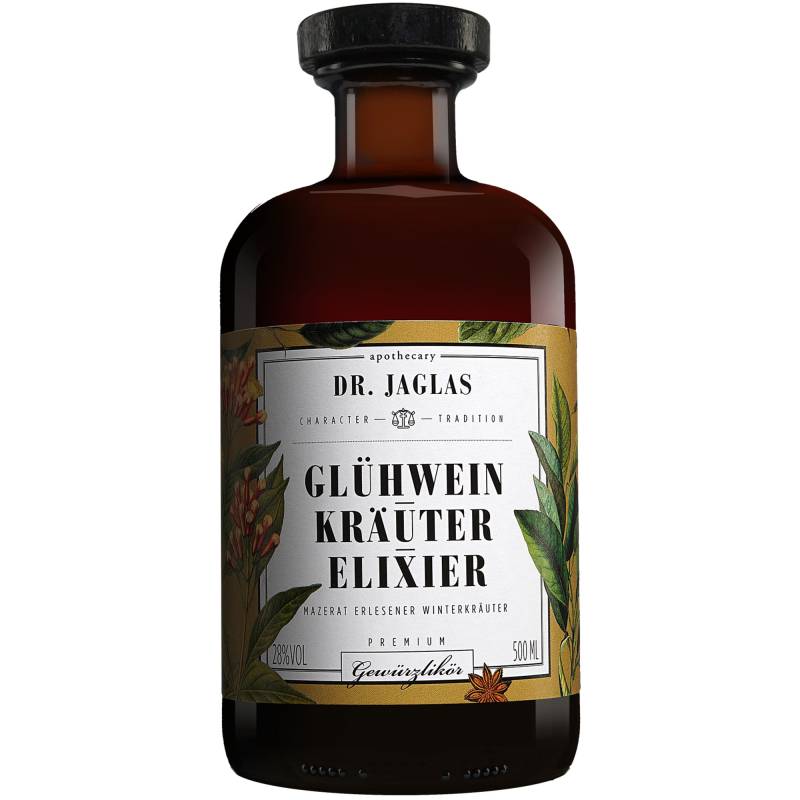 Dr. Jaglas Glühwein-Kräuter-Elixier  0.5L 28% Vol. aus Deutschland