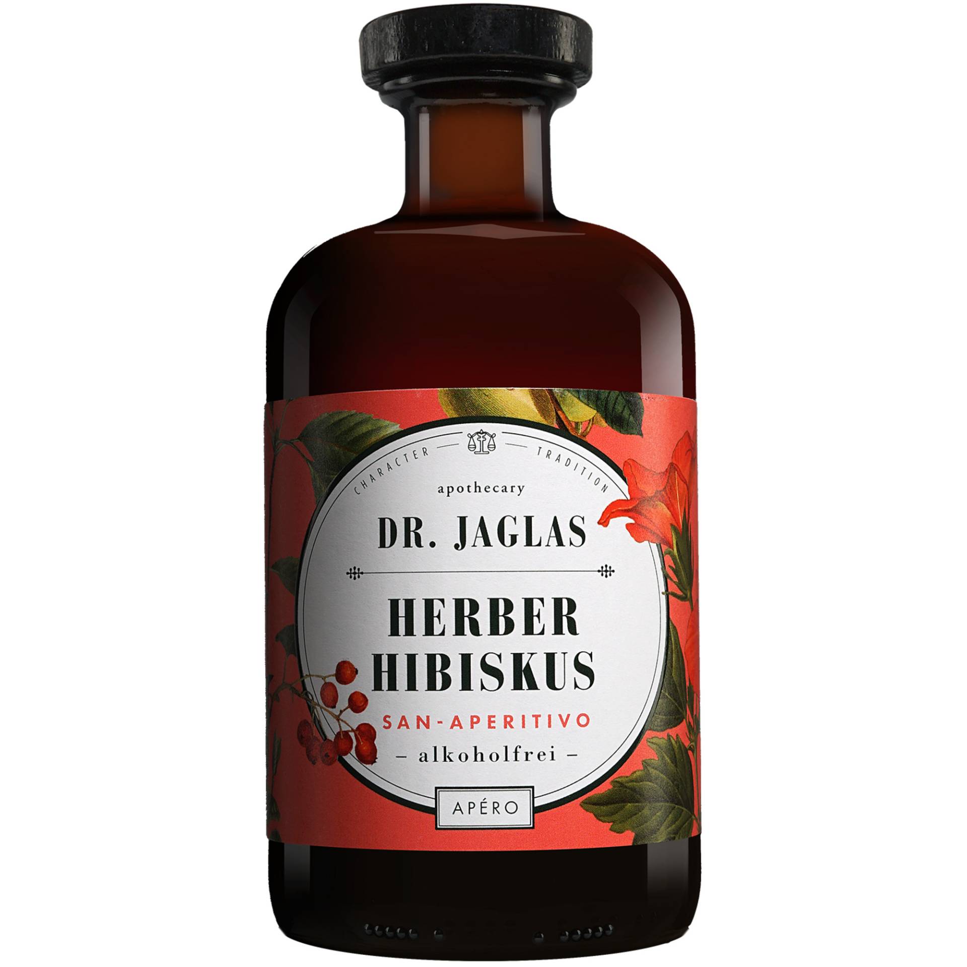 Dr. Jaglas Herber Hibiskus alkoholfrei - 0,5 L.  0.5L