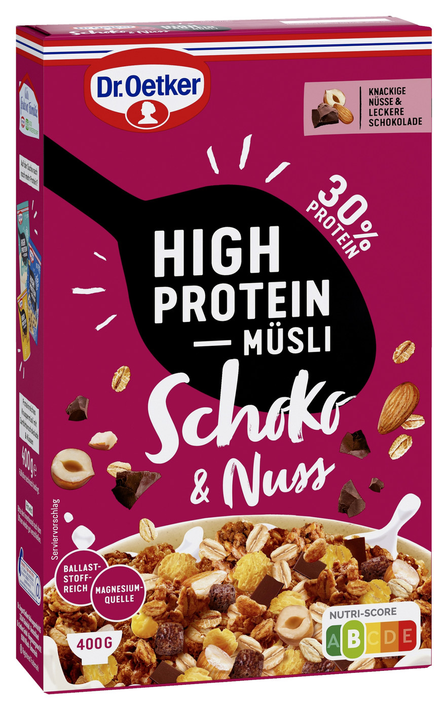 Dr.Oetker High Protein Müsli Schoko & Nuss 400G