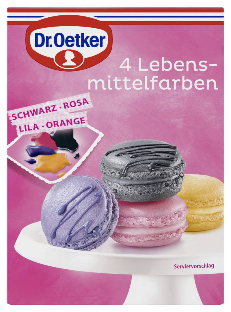 Dr.Oetker Lebensmittelfarben 4ST 80G