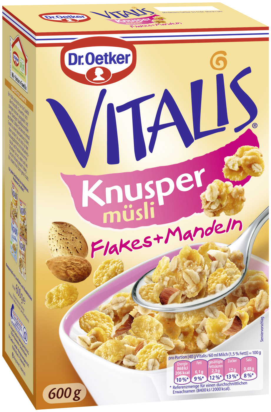 Dr.Oetker Vitalis Knusper Flakes 600G