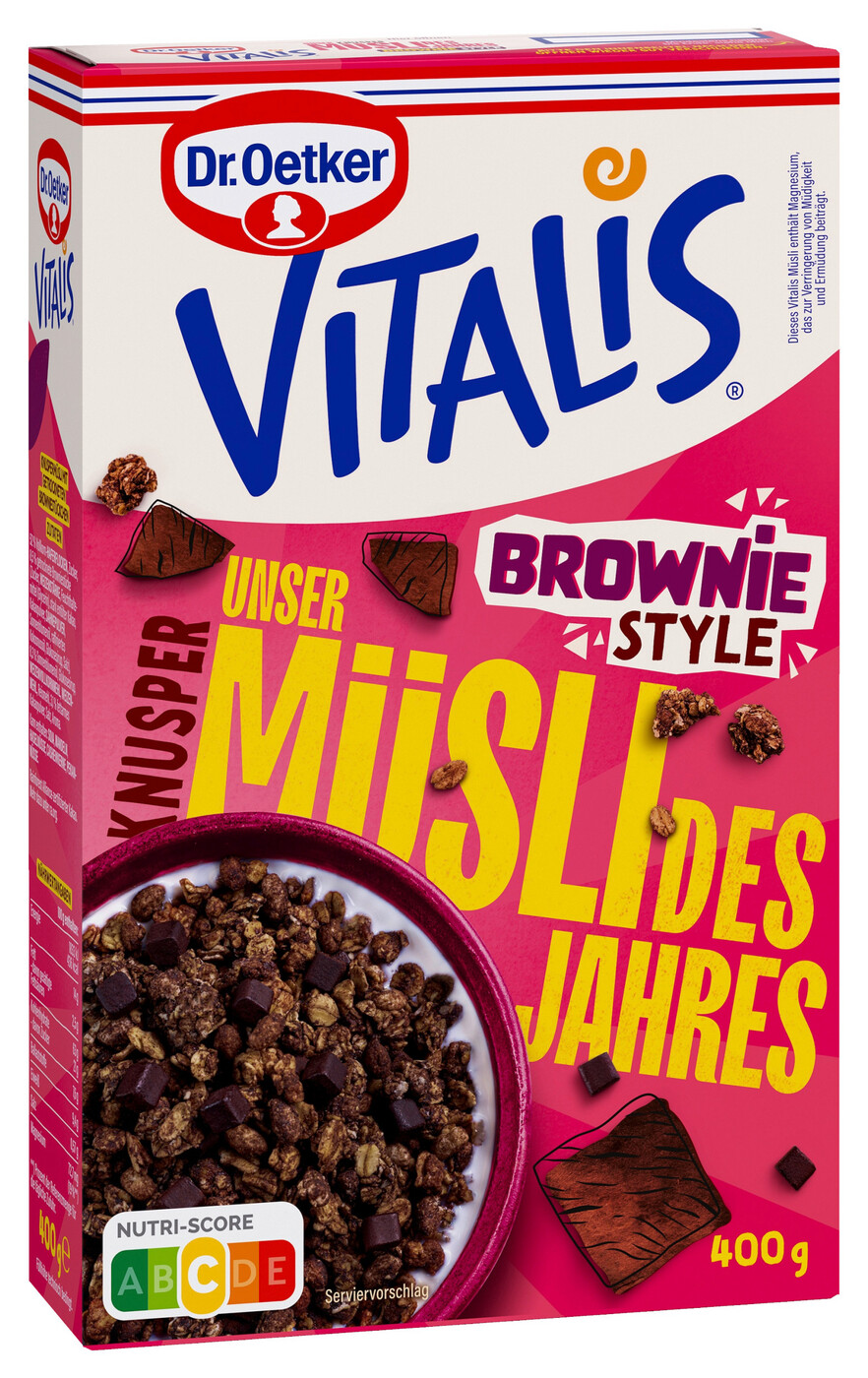 Dr.Oetker Vitalis Mischung des Jahres Knusper Brownie Style 400G