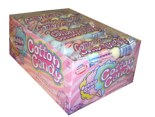 Dubble Bubble Cotton Candy Kaugummi, 5 Stück pro Hülle, 36 Stück