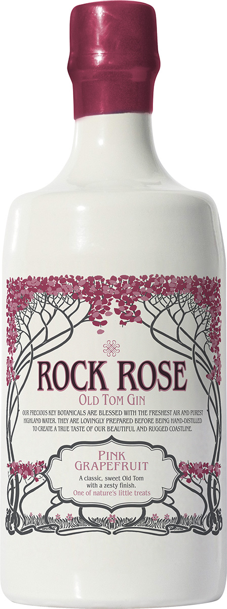 Dunnet Bay Distillery Rock Rose Old Tom Gin Pink Grapefruit