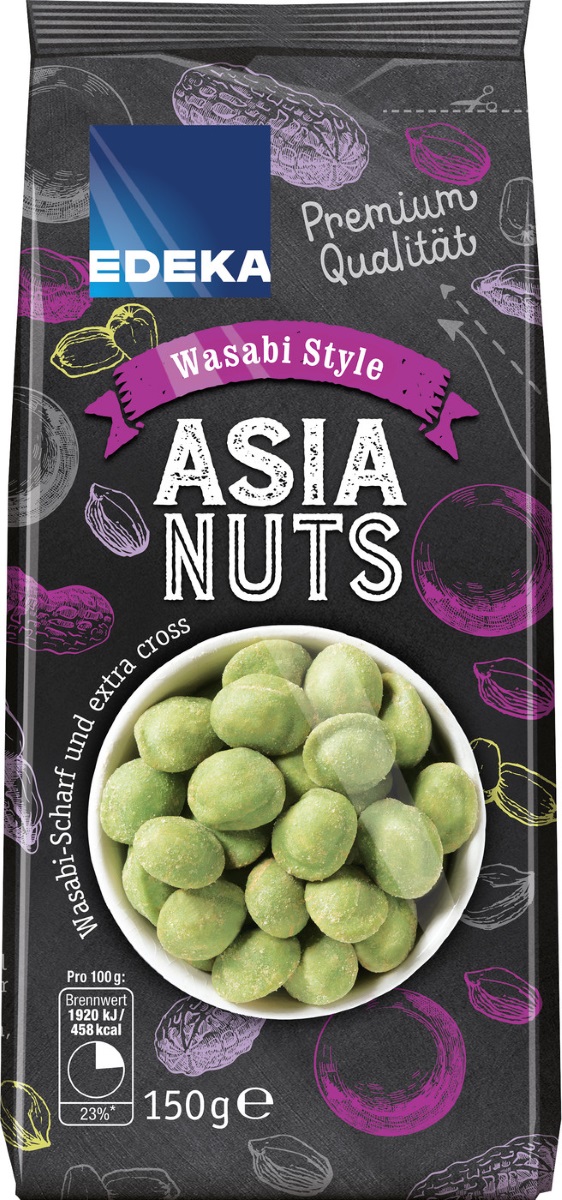 EDEKA Asia Nuts Wasabi Style 150G
