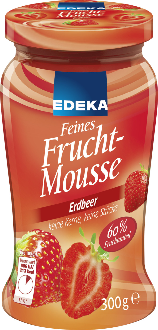 EDEKA Feines Fruchtmousse Erdbeer 300G