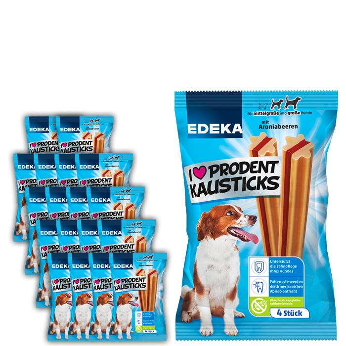 EDEKA I Love Prodent Kausticks 18x4 Stück