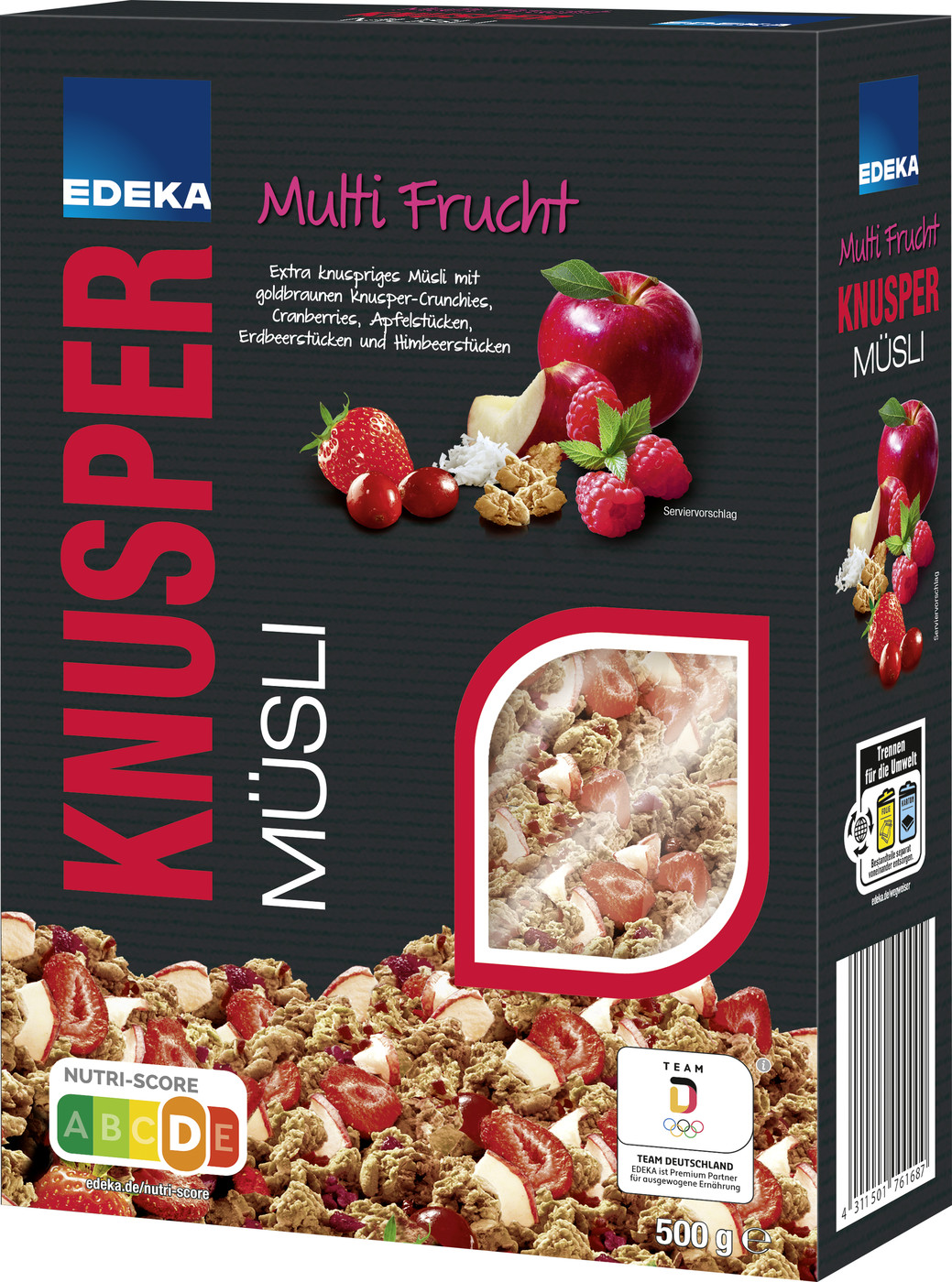 EDEKA Knusper Müsli Multi Frucht 500G