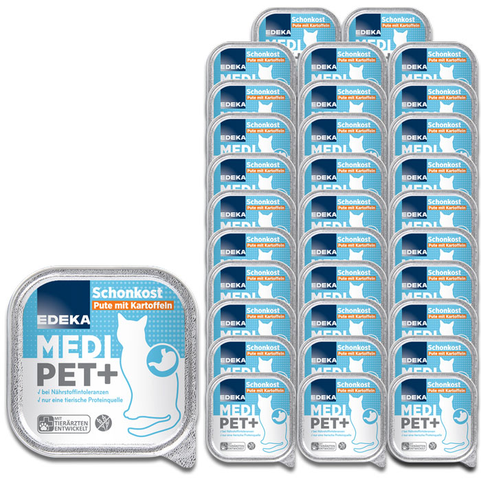 EDEKA Medi Pet Schonkost Pute mit Kartoffeln 32x100G