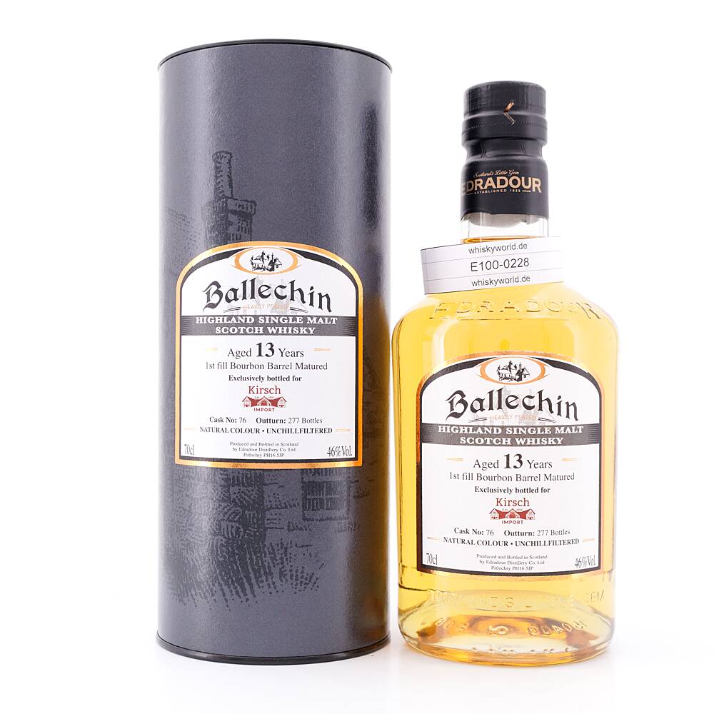 Edradour Ballechin 13 Jahre Bourbon Cask 1st fill 0,70 L/ 46.0% vol