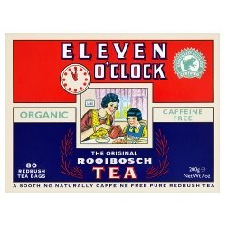 Eleven O'clock Bio-Rooibosch-Tee, glutenfrei, 80 Beutel, 5 Stück von Eleven O'Clock Tea