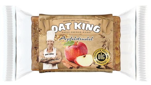 Energy Bar Oat King Haferriegel komplexe, langkettige Kohlenhydrate vegetarisch laktosefrei und vegan pflanzliches Protein 10x 95g (Milk & Honey) von OAT KING