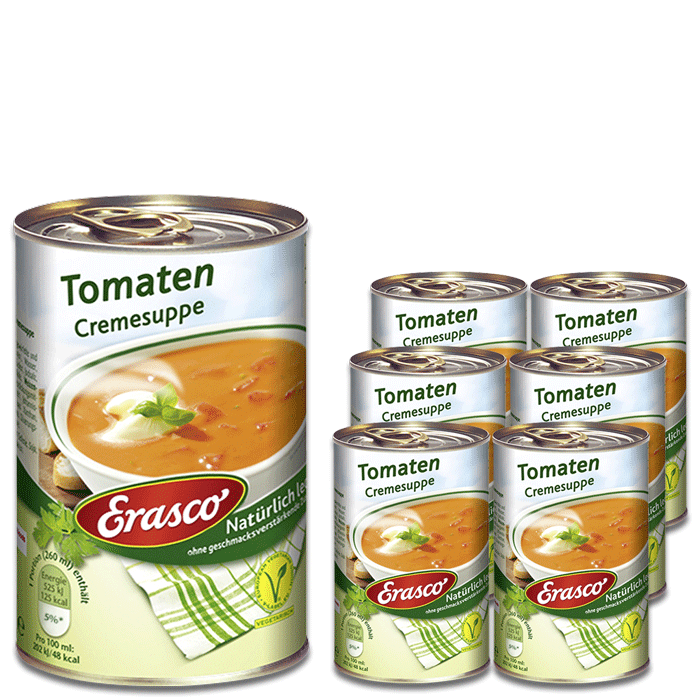 Erasco Tomaten Cremesuppe 6x390ML