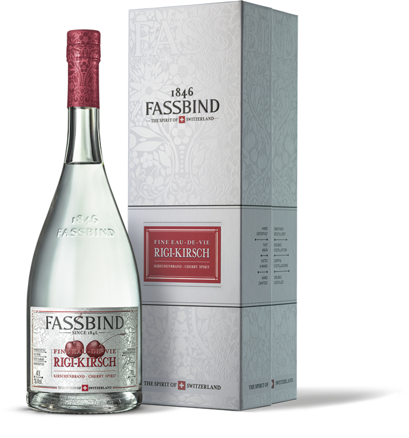 Fassbind Eau de Vie Rigi Kirsch 43% 0,7l