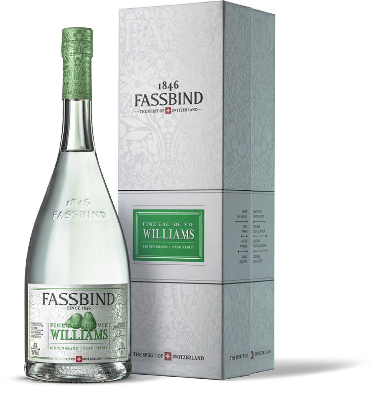 Fassbind Eau de Vie Williams 43% 0,7l